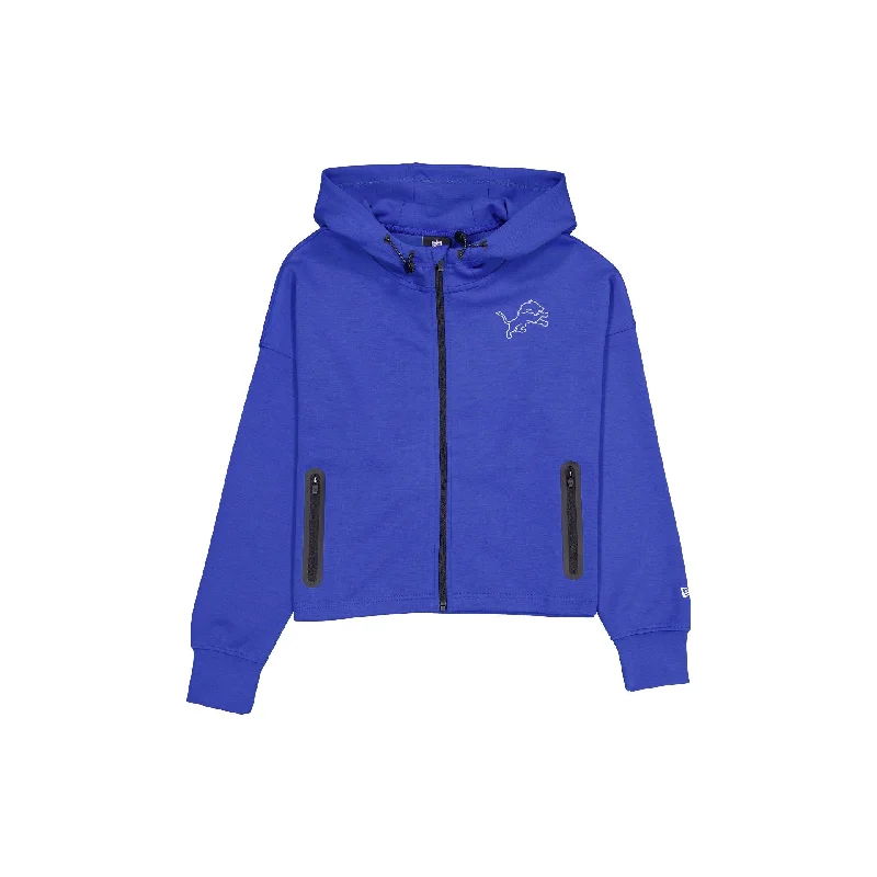 Detroit Lions Active Women's Full-Zip Hoodie Hoodie Jacket Zipper Layering