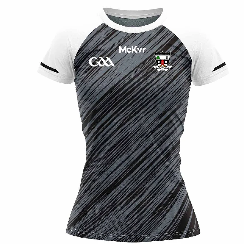 Mc Keever St Oliver Plunketts Cork GAA Training Jersey 3 - Womens - Grey/Black Patterned Jersey Tee Mc Keever St Oliver Plunketts Cork GAA Training Jersey 3 - Womens - Grey/Black Patterned Jersey Tee