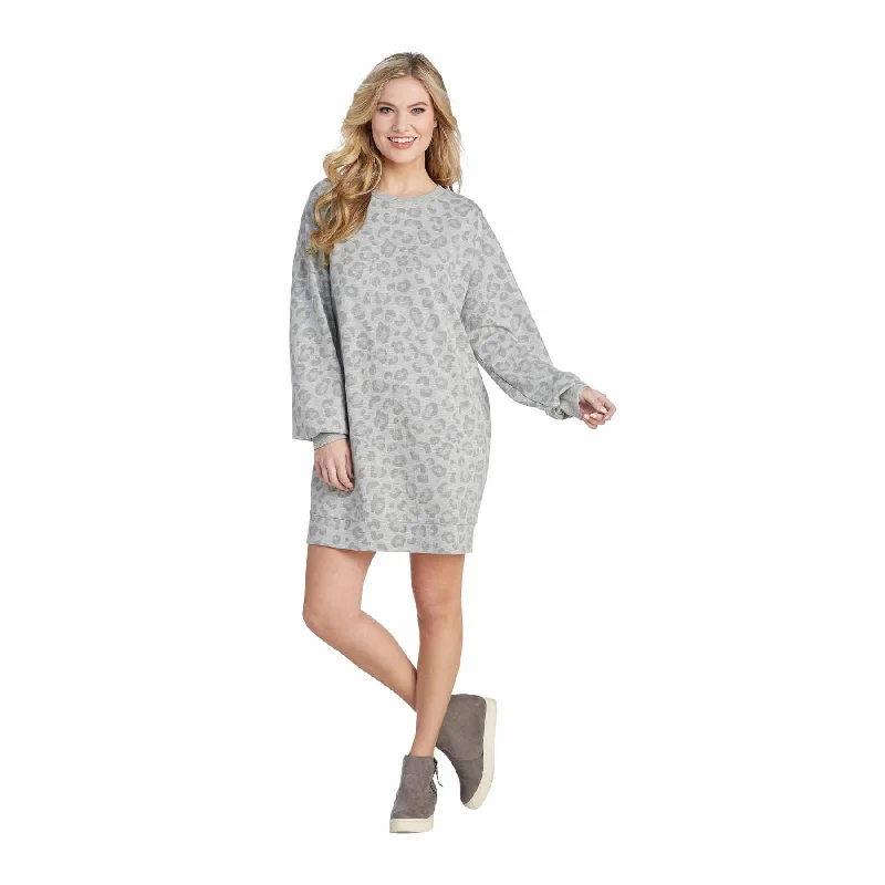 Mud Pie MP 85000084 Wesley Sweatshirt Dress Hoodie with Full-Zip Functional Layering