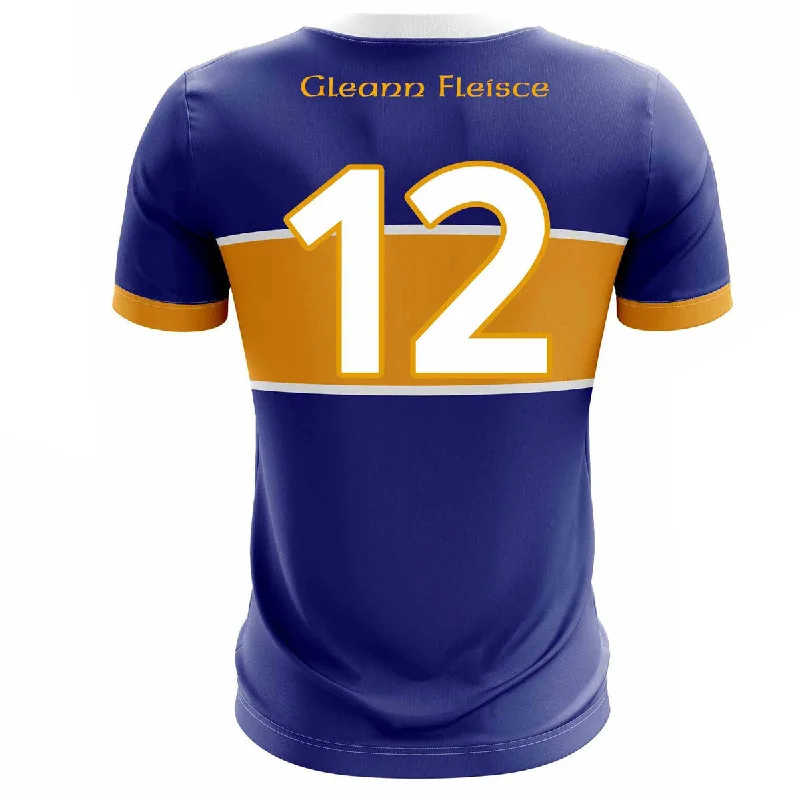 Mc Keever Glenflesk GAA Numbered Playing Jersey - Adult - Royal/Amber Player Fit Short Sleeve Jersey Top Mc Keever Glenflesk GAA Numbered Playing Jersey - Adult - Royal/Amber Player Fit Short Sleeve Jersey Top