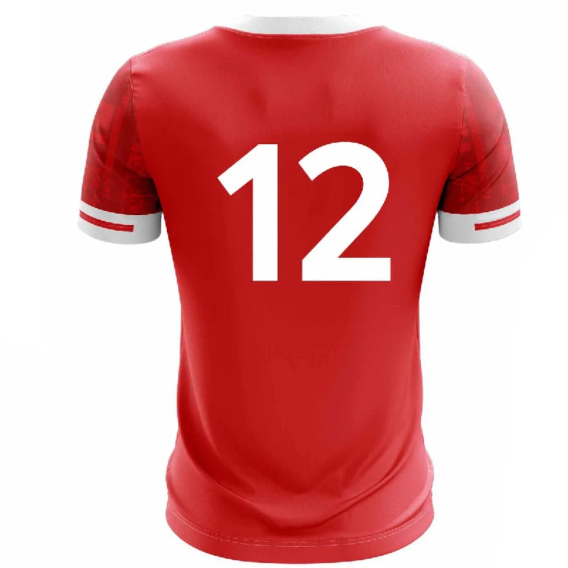 Mc Keever Dromahair GAA Numbered Playing Jersey - Adult - Red Player Fit Maximalist Jersey Tee Mc Keever Dromahair GAA Numbered Playing Jersey - Adult - Red Player Fit Maximalist Jersey Tee