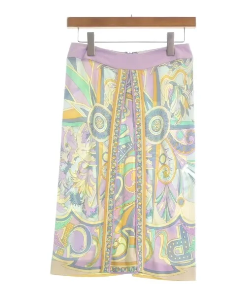 EMILIO PUCCI Knee length skirts button skirt front