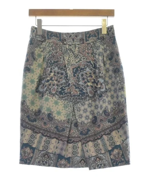 ETRO Knee length skirts linen skirt relaxed