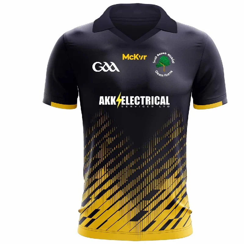 Mc Keever St. Michael's N.S Playing Jersey - Adult - Navy/Saffron Player Fit Jet Black Jersey Tee Mc Keever St. Michael's N.S Playing Jersey - Adult - Navy/Saffron Player Fit Jet Black Jersey Tee