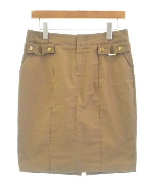 Blumarine Knee length skirts linen skirt natural