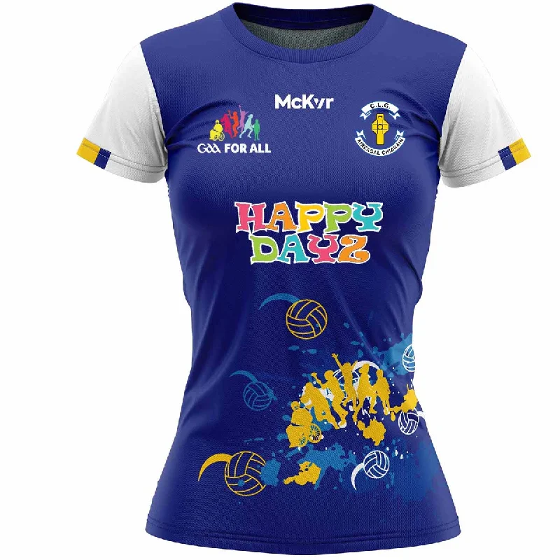 Mc Keever Errigal Ciaran GAA 4 All Players Jersey - Womens - Blue Metallic Jersey Tee Mc Keever Errigal Ciaran GAA 4 All Players Jersey - Womens - Blue Metallic Jersey Tee