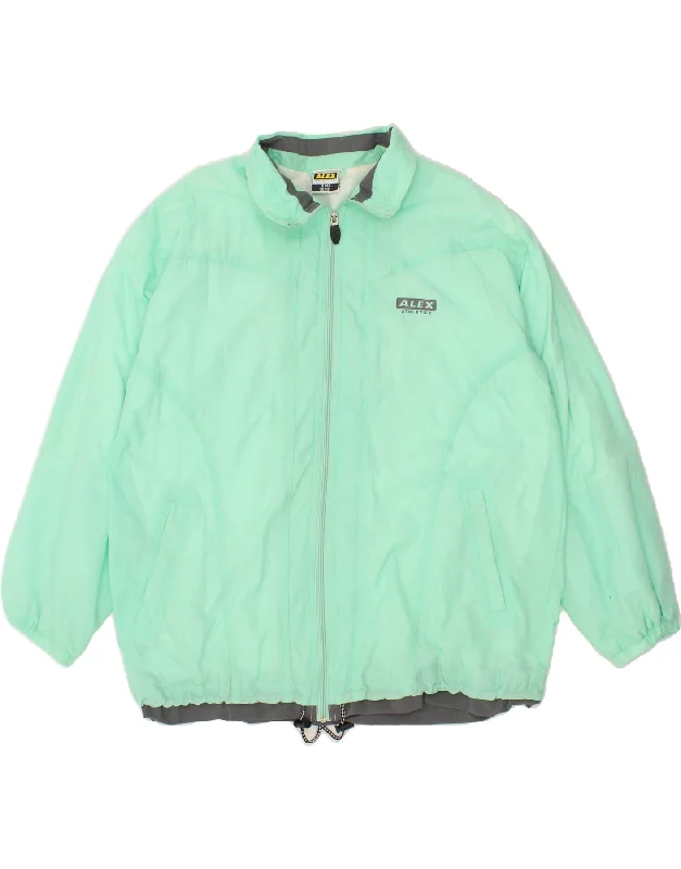 ALEX Womens Rain Jacket UK 18 XL Green Polyamide Nylon Jacket Polyester Jacket Spandex Jacket