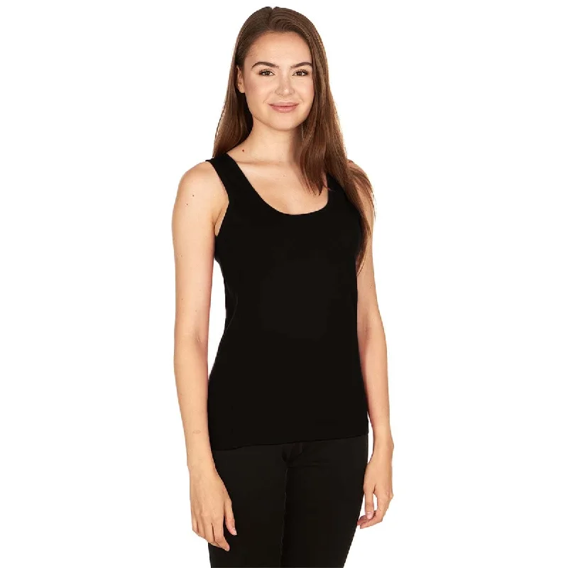 Lightweight - Lafayette Women's Tank Top 100% Merino Wool black tank top