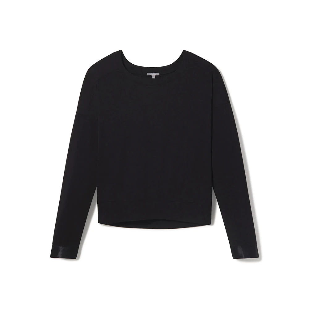 PJ Harlow Dream Wear-Izzy Sweatshirt Hoodie with Monochrome Minimalist Simple