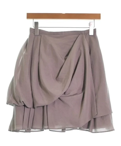 FOXEY Knee length skirts pleated skirt texture