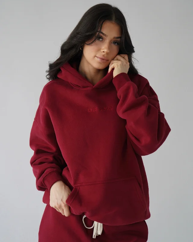 Legacy Hoodie - Cardinal Hoodie with Slim Fit Tailored Modern