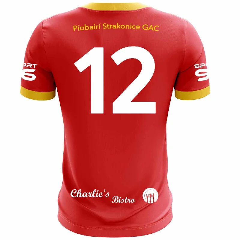 Mc Keever Strakonice GAC Numbered Playing Jersey - Adult - Red Sustainable Jersey Tee Mc Keever Strakonice GAC Numbered Playing Jersey - Adult - Red Sustainable Jersey Tee