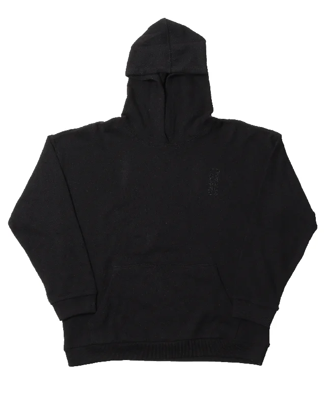 Black Terry Tonal Monogram hoodie Hoodie with Logo Branding Identity