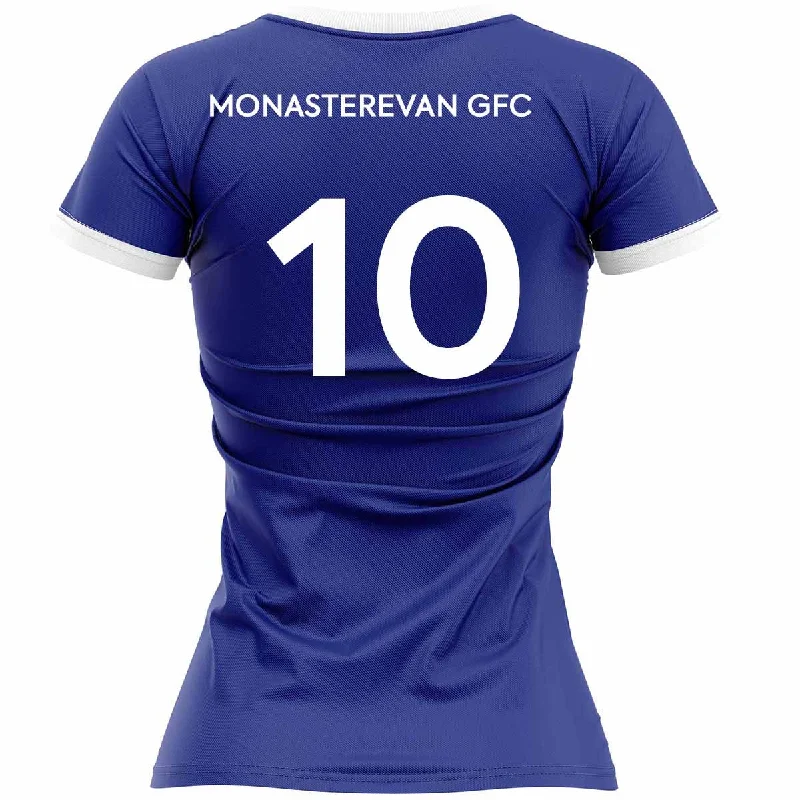 Mc Keever Monasterevan GFC Numbered Playing Jersey 3 - Womens - Royal Holiday Jersey Tee Mc Keever Monasterevan GFC Numbered Playing Jersey 3 - Womens - Royal Holiday Jersey Tee