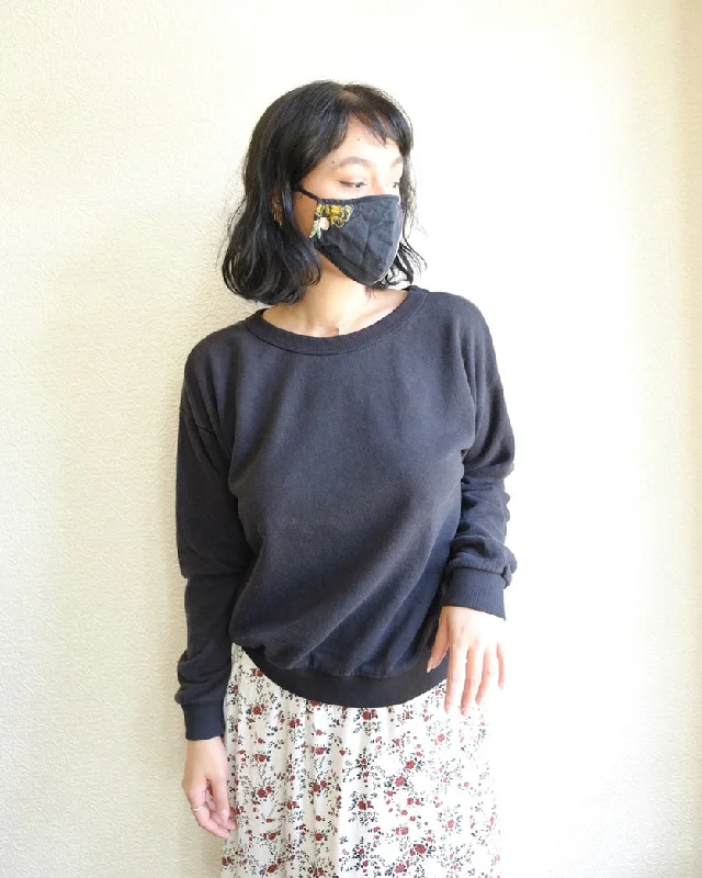 Crux Cropped Sweatshirt, Black Hoodie with Double Zipper Versatile Adjustable