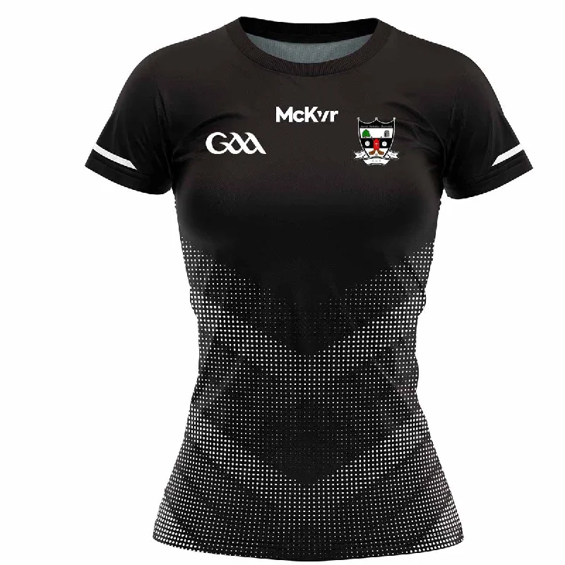 Mc Keever St Oliver Plunketts Cork GAA Training Jersey 2 - Womens - Black/Grey Floral Jersey Blouse Mc Keever St Oliver Plunketts Cork GAA Training Jersey 2 - Womens - Black/Grey Floral Jersey Blouse