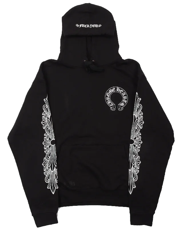 Horseshoe Logo Hoodie Hoodie with Cuffed Sleeves Snug Secure