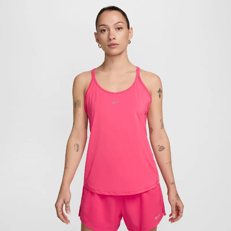 Women's Nike Dri-Fit One Classic Strappy Tank lavender tank top