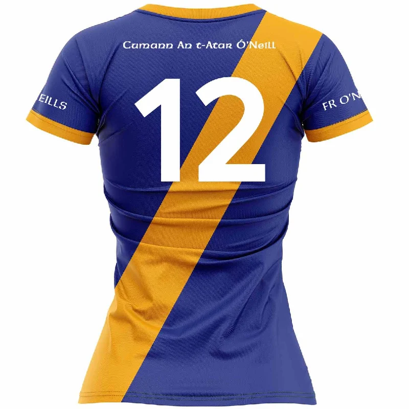 Mc Keever Fr O'Neills GAA Numbered Away Jersey - Womens - Royal Hemp Jersey Tee