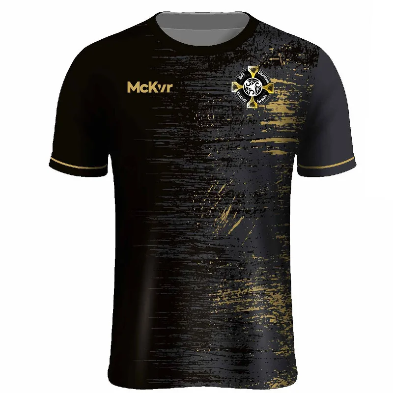 Mc Keever Tullysaran Road Bowls Training Jersey - Adult - Black/Grey Solid Color Jersey Shirt Mc Keever Tullysaran Road Bowls Training Jersey - Adult - Black/Grey Solid Color Jersey Shirt