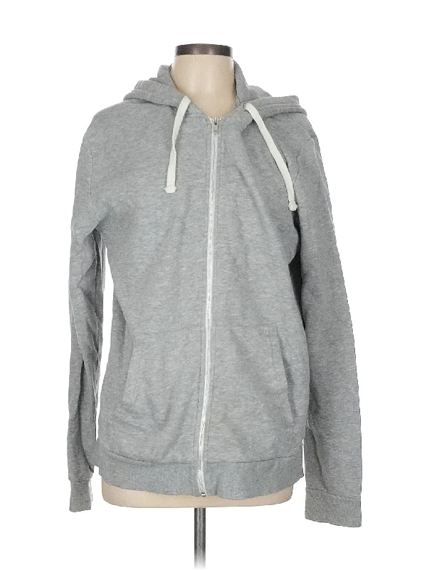 Zip Up Hoodie Hoodie with High Neck Warm Protective