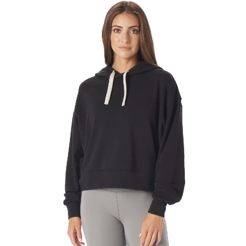 Women's Vintage Oversized Crop Hoodie Hoodie with Reflective Safety Nightwear
