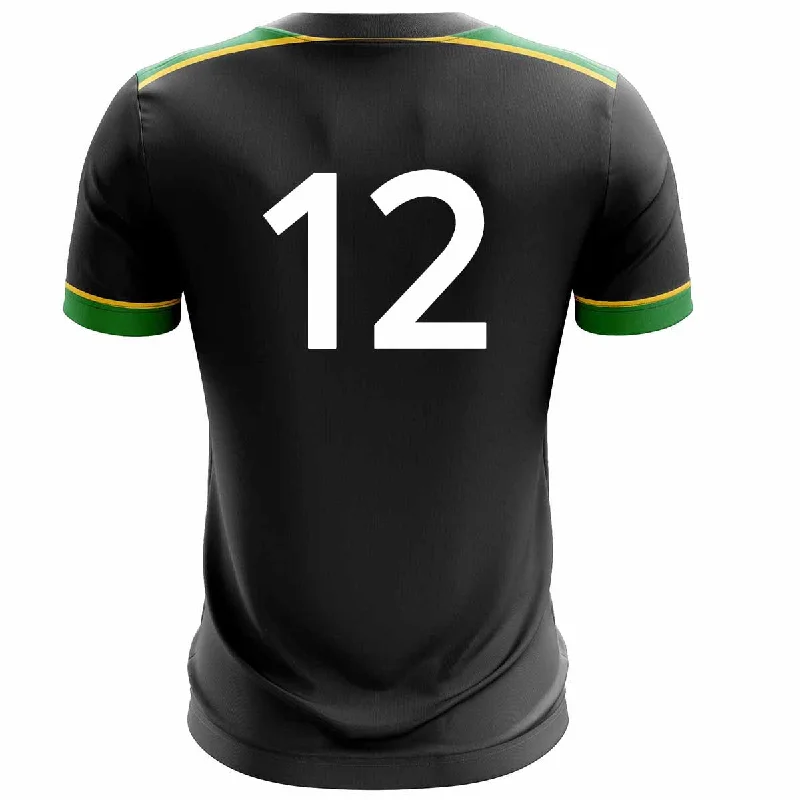 Mc Keever St Gabriels GAA Numbered Playing Jersey - Adult - Black Player Fit Metallic Jersey Tee Mc Keever St Gabriels GAA Numbered Playing Jersey - Adult - Black Player Fit Metallic Jersey Tee