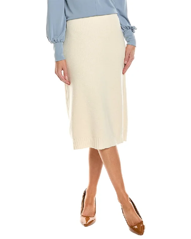 Oscar de la Renta Wool Skirt corduroy skirt durable