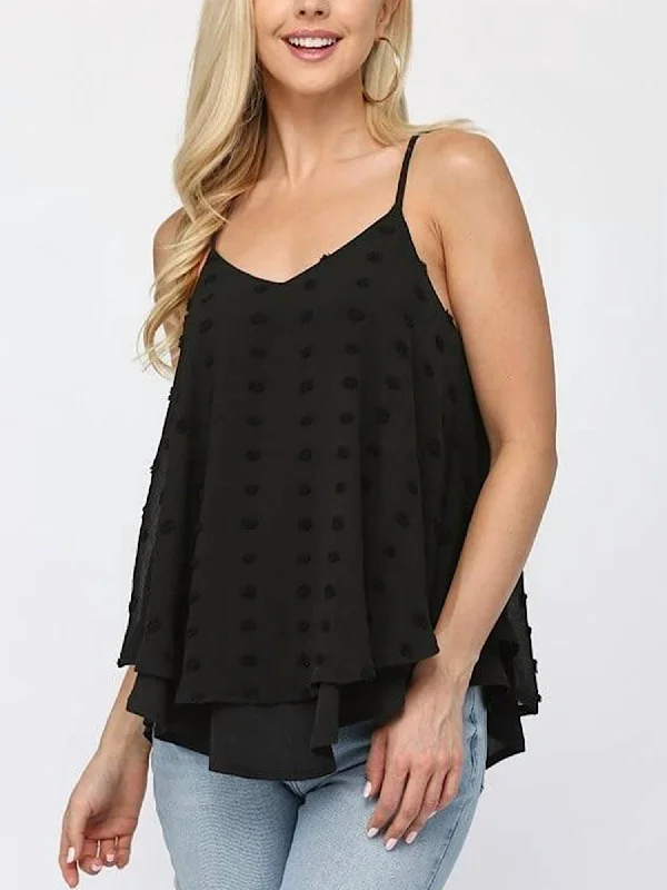 Urakiri Tank Top In Black flexible tank top