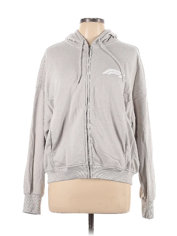 Zip Up Hoodie Hoodie with Reflective Safety Nightwear