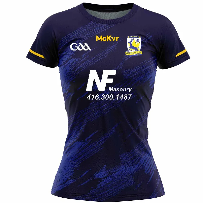 Mc Keever Toronto Michael Davitts GAC Training Jersey 1 - Womens - Navy/Royal Chic Jersey Tee