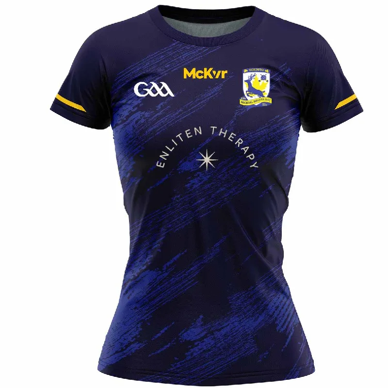 Mc Keever Toronto Michael Davitts GAC Training Jersey 3 - Womens - Navy/Royal Cream Jersey Tee Mc Keever Toronto Michael Davitts GAC Training Jersey 3 - Womens - Navy/Royal Cream Jersey Tee