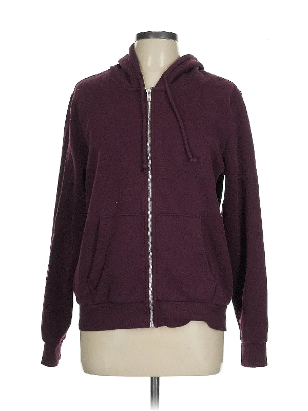 Zip Up Hoodie Hoodie with Zipper Placket Modern Functional