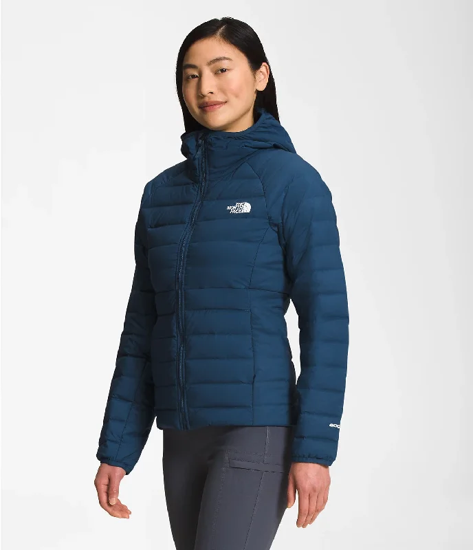 The North Face Belleview Stretch Down Hoodie Jacket - Women's Hoodie with Lining Warm Insulated