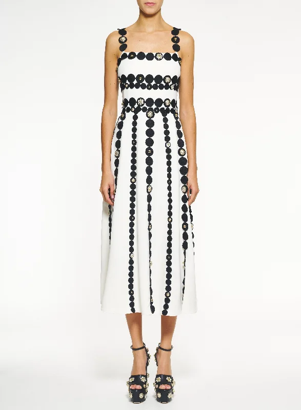Moon Studded Cady Dress