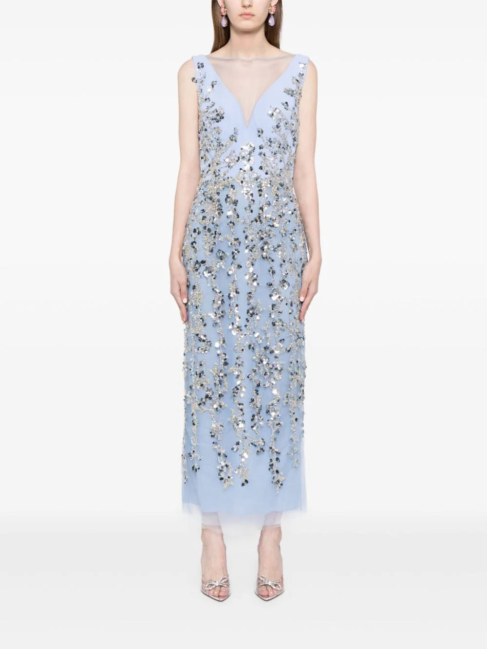 Blue & Blue beading