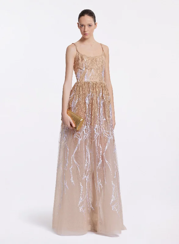 Arboreal Embroidered Dress