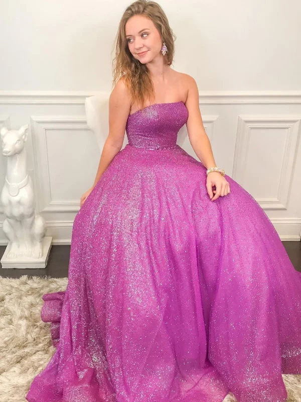Sexy Straight A-line Sequin Long Prom Dresses.SW1197