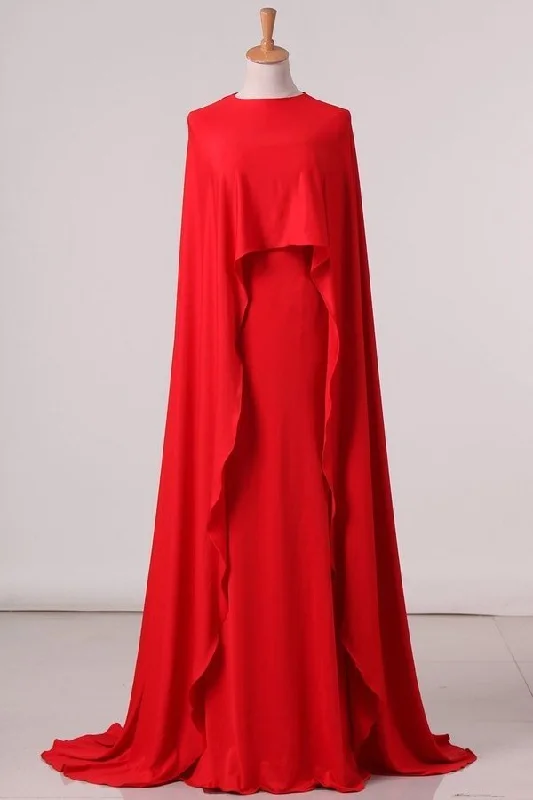 2024 Evening Dresses Mermaid Strapless Spandex Sweep PAP4R2F8