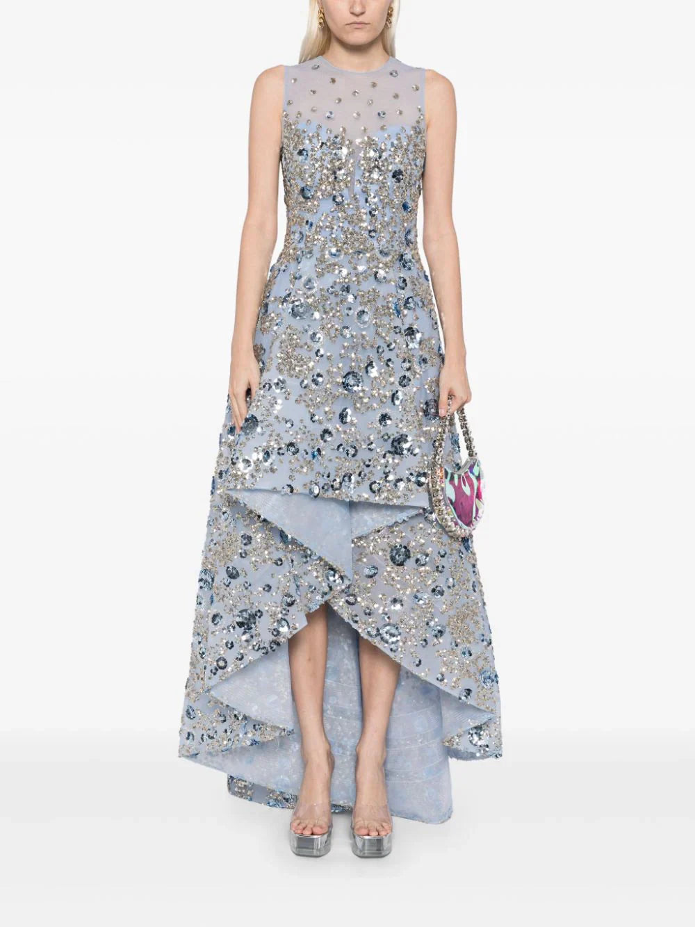 Blue & Blue beading
