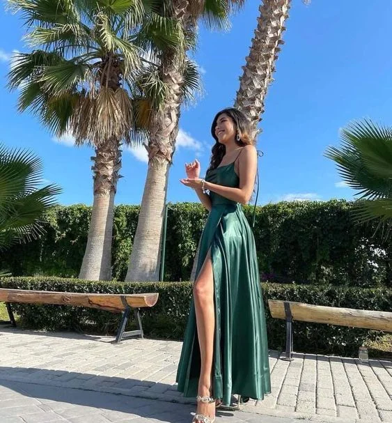 green prom dress Long Prom Dresses     cg24914