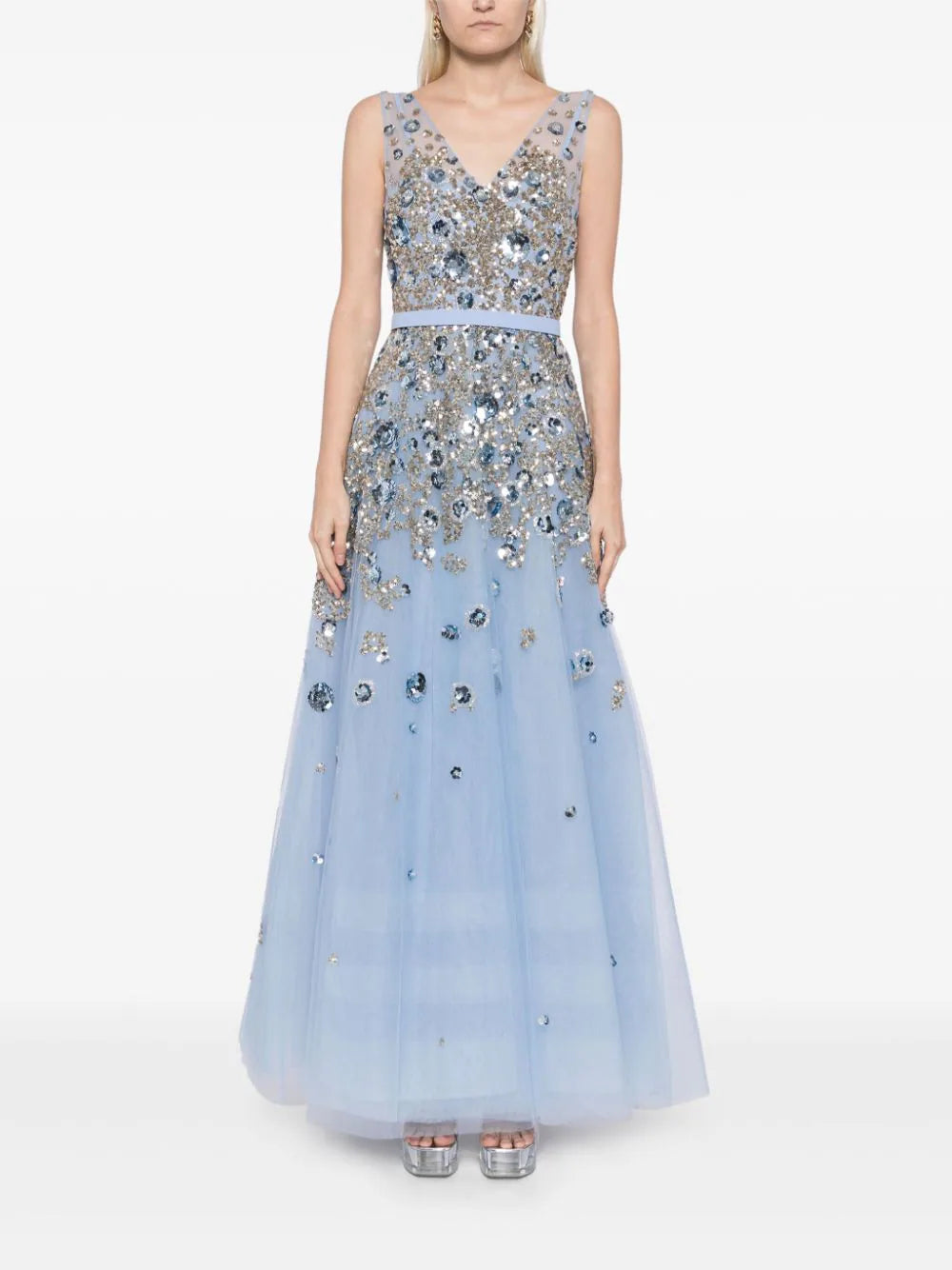 Blue & Blue beading