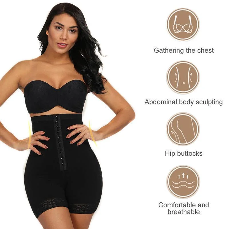 Libiyi-High Waist Compression Girdle Bodysuit BodyShaping Panties Comfortable Sports Bodysuit