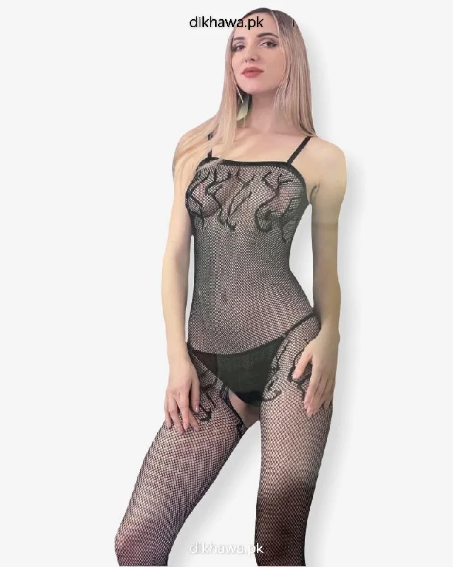 Hkmeair Style Dunes Sexy Net Bodystocking No H8250 Trendy Mesh Bodysuit