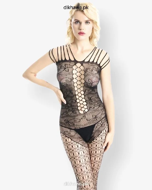 Hkmeair Trundz Sexy Net Bodystocking No 8012 Comfortable Ribbed Bodysuit