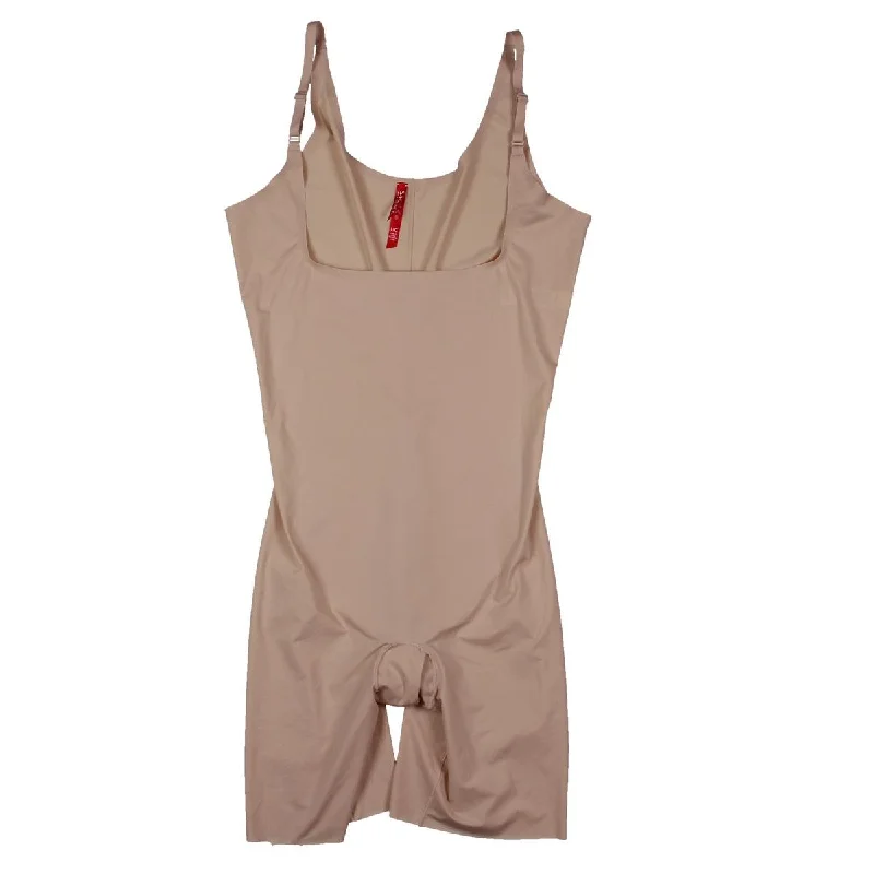Spanx By Sara Blakely Womens Seamless Open-Bust Mid-Thigh Bodysuit Fashionable Bodysuit with Button Front Spanx By Sara Blakely Womens Seamless Open-Bust Mid-Thigh Bodysuit Fashionable Bodysuit with Button Front