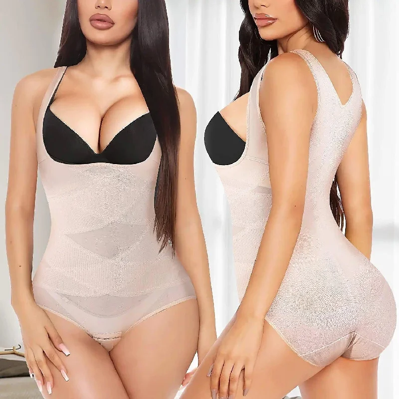 Bodysuit Corset Women's Waist Trainer Mesh Elastic Corsets Shapewear Fashionable Bodysuit with Frill Detail Bodysuit Corset Women's Waist Trainer Mesh Elastic Corsets Shapewear Fashionable Bodysuit with Frill Detail