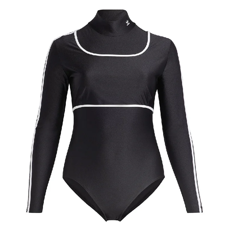 adidas - Women's Long Sleeve Bodysuit (Plus Size) (IC0035) Elegant Bodysuit with Belt adidas - Women's Long Sleeve Bodysuit (Plus Size) (IC0035) Elegant Bodysuit with Belt