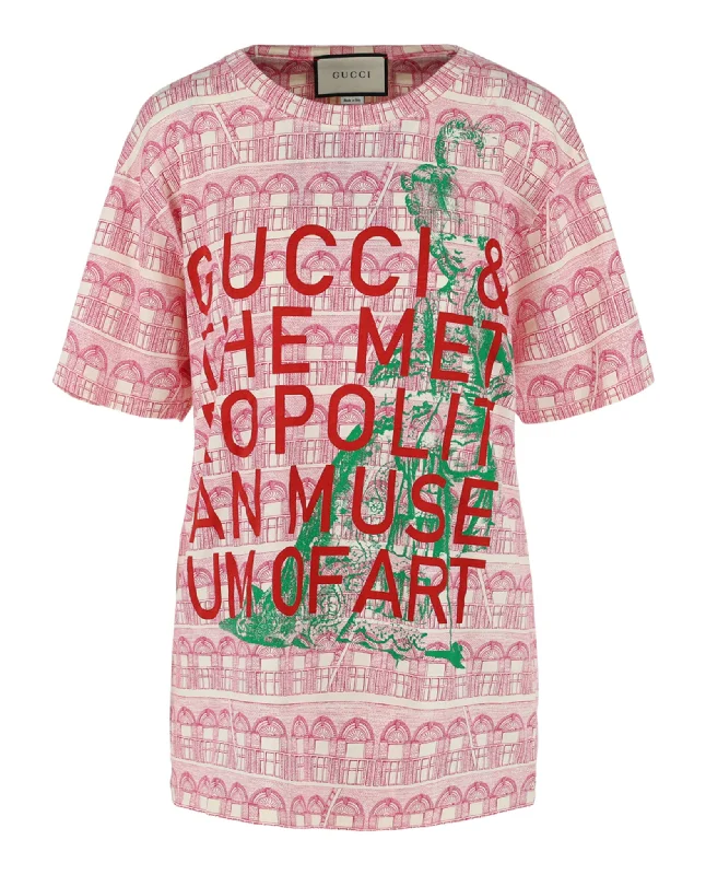 Gucci Womens Short Sleeve T-Shirt Hooded Caped Shawl Collar