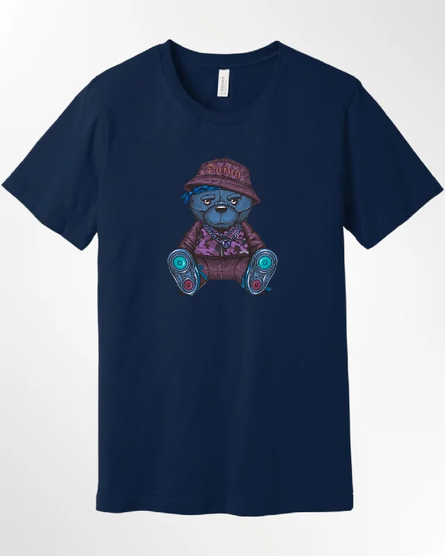 Dafuq Bear T-shirt Collared Crew Neck Turtle Neck